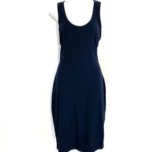 LA CLEF Navy Maternity Knit USA Racerback Dress XL